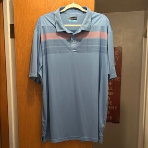 PGA Tour Men's Polo Shirt in Blue and Orange